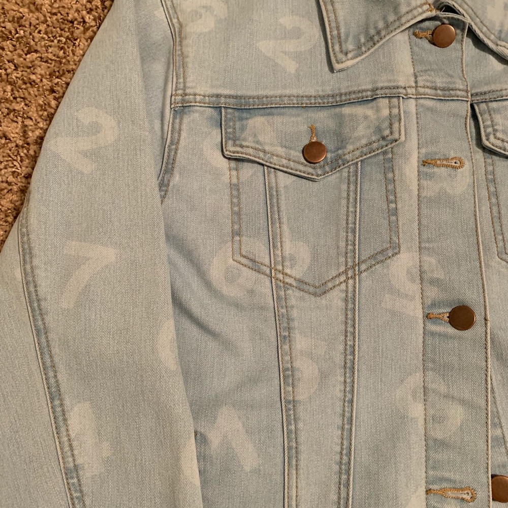 Jean Jacket with Number Design - Picture 2 of 4